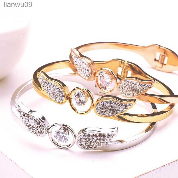 angel wings bracelets for women's hand bracelets on hand zircon bangles for girls stainless steel bracelet charms accessories l230704, Black
angel wings bracelets for women's hand bracelets on hand zircon bangles for girls stainless steel bracelet charms accessories l230704, Black