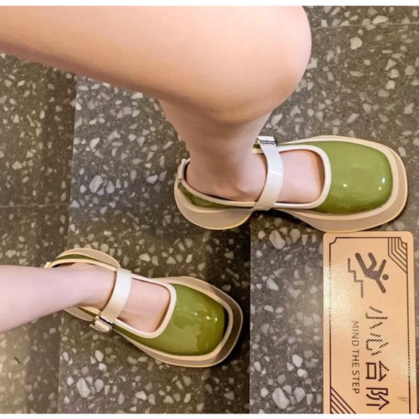 dress shoes fashion retro women green mary jane shoes platform buckle flats summer back empty female square toe cute college girls shoes 230, Black
dress shoes fashion retro women green mary jane shoes platform buckle flats summer back empty female square toe cute college girls shoes 230, Black