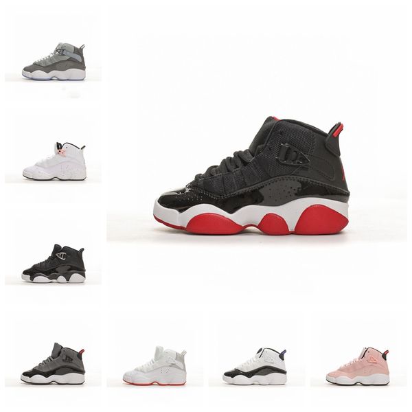 high 6 basketballs gs rings bred kids infant outdoor girls boys youth children sneakers sport trainers size 24-35, Black
high 6 basketballs gs rings bred kids infant outdoor girls boys youth children sneakers sport trainers size 24-35, Black