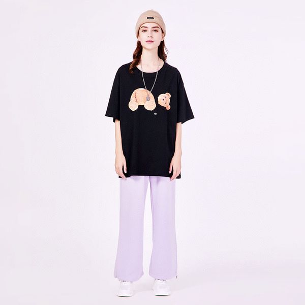 summer womens couple broken bear short sleeve t-shirt loose breathable pure cotton fabric mens vacation beach daily t-shirts tee, White;black
summer womens couple broken bear short sleeve t-shirt loose breathable pure cotton fabric mens vacation beach daily t-shirts tee, White;black