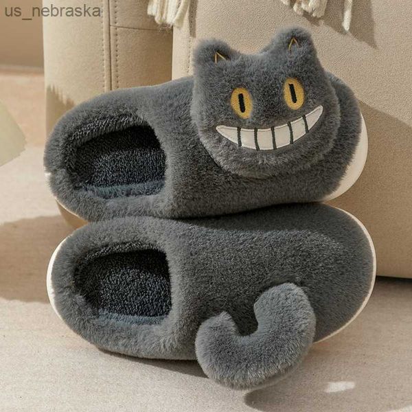2022 new cute expression cat plush fur slippers shoes for women autumn winter slippers indoor home slippers cotton slippers l230518, Black;grey
2022 new cute expression cat plush fur slippers shoes for women autumn winter slippers indoor home slippers cotton slippers l230518, Black;grey