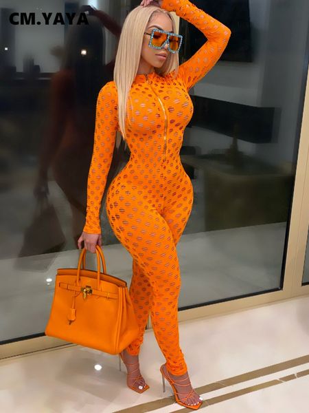 women's jumpsuits rompers cm.yaya gauze see though jumpsuit for women autumn winter long sleeve party moto biker suit playsuit romper 2, Black;white
women's jumpsuits rompers cm.yaya gauze see though jumpsuit for women autumn winter long sleeve party moto biker suit playsuit romper 2, Black;white