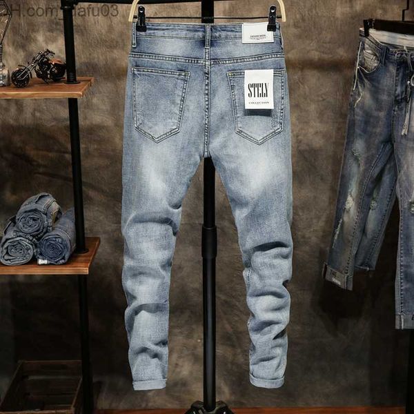 men's jeans ripped jeans men skinny light blue high street style male jeans elasticity slim fit frayed casual men pants trousers biker
men's jeans ripped jeans men skinny light blue high street style male jeans elasticity slim fit frayed casual men pants trousers biker