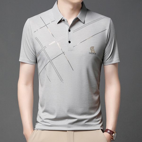 men's polos business casual men striped polo shirts streetwear fashion basic korean male clothes summer loose short sleeve smooth 2023, White;black
men's polos business casual men striped polo shirts streetwear fashion basic korean male clothes summer loose short sleeve smooth 2023, White;black