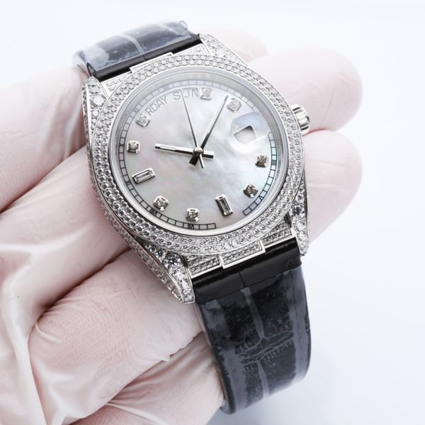 men and women watch sports designers watch 40mm etc2836 fully automatic mechanical folding buckle waterproof watches, Slivery;brown
men and women watch sports designers watch 40mm etc2836 fully automatic mechanical folding buckle waterproof watches, Slivery;brown