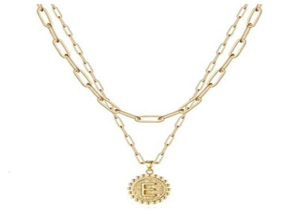 pendant exquisite simple paper clip chain necklace personalized coin 26 letter layered stainless steel necklace8722044, Silver
pendant exquisite simple paper clip chain necklace personalized coin 26 letter layered stainless steel necklace8722044, Silver