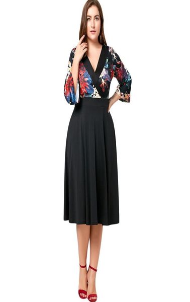 charmma 2017 plus size 5xl autumn spring floral midi surplice dress women loose big size vintage v neck dress vestido2379122, White;black
charmma 2017 plus size 5xl autumn spring floral midi surplice dress women loose big size vintage v neck dress vestido2379122, White;black