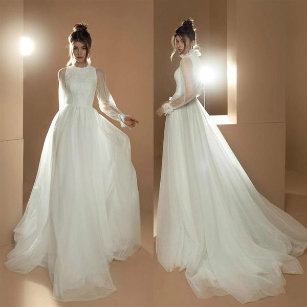 beach a line wedding dresses 2020 high neck lace appliques romantic bridal gowns long sleeve bohemian wedding vestido de noiva252o, White
beach a line wedding dresses 2020 high neck lace appliques romantic bridal gowns long sleeve bohemian wedding vestido de noiva252o, White