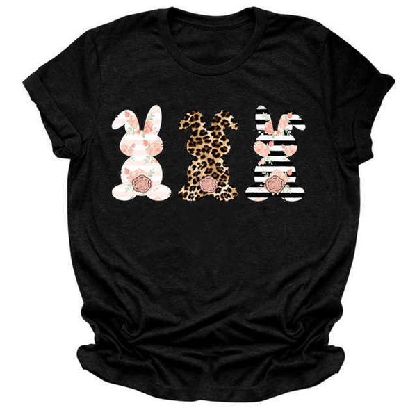 2021 new easter cute rabbit flower leopard print short sleeve t-shirt fashion casual men and women, White
2021 new easter cute rabbit flower leopard print short sleeve t-shirt fashion casual men and women, White