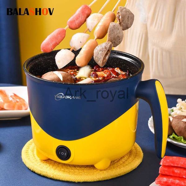 Image of Electric Skillets Multifunction Mini Electric cooker 12 People Hot Pot SingleDouble Layer Household Nonstick Pan dormitory electric Rice cooker J230720