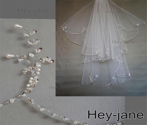 beaded unique wedding bridal veil new arrival 2t two layer white ivory crystal pearl exquisit5157548, Black
beaded unique wedding bridal veil new arrival 2t two layer white ivory crystal pearl exquisit5157548, Black