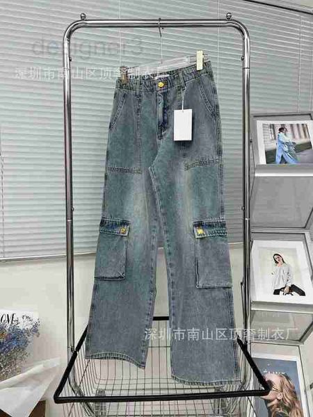 women's jeans designer straight 23 spring/summer new product small large pocket denim pants trend grrn, Blue
women's jeans designer straight 23 spring/summer new product small large pocket denim pants trend grrn, Blue