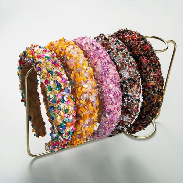 colorful crystal stone sponge headband women fashion hair accessories girls wide-brimmed hairband boutique hair hoop, Silver
colorful crystal stone sponge headband women fashion hair accessories girls wide-brimmed hairband boutique hair hoop, Silver