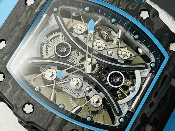 designer men wrist watches superb rm53-01 real tourbillon watch pe4l fully automatic mechanical movement sapphire mirror ntpt carbon fiber c, Slivery;brown
designer men wrist watches superb rm53-01 real tourbillon watch pe4l fully automatic mechanical movement sapphire mirror ntpt carbon fiber c, Slivery;brown