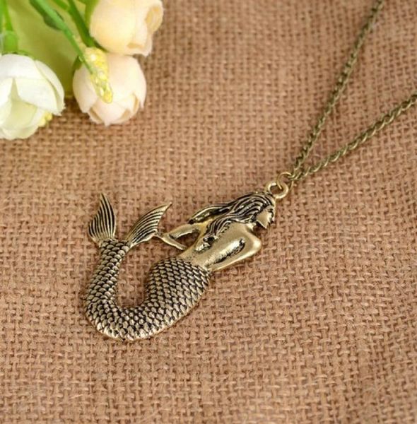fashion mermaid sweater necklaces womens pendant necklaces antique gold tone long chain jewelry gifts long necklaces3678394, Silver
fashion mermaid sweater necklaces womens pendant necklaces antique gold tone long chain jewelry gifts long necklaces3678394, Silver