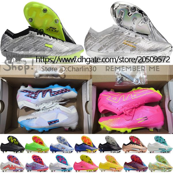 send with bag quality football boots zoom vapores 15 elite sg metal spikes acc soccer cleats mens mbappe cr7 ronaldo soft leather training f, Black
send with bag quality football boots zoom vapores 15 elite sg metal spikes acc soccer cleats mens mbappe cr7 ronaldo soft leather training f, Black