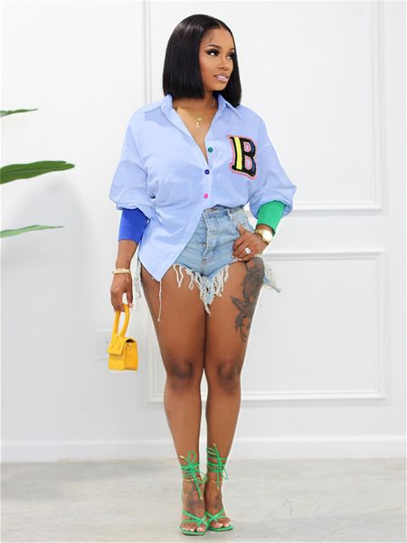 women s blouses shirts fashion wholesale spring outfits clothes casual yellow for women long sleeve patchwork tees ladies 230720, White
women s blouses shirts fashion wholesale spring outfits clothes casual yellow for women long sleeve patchwork tees ladies 230720, White