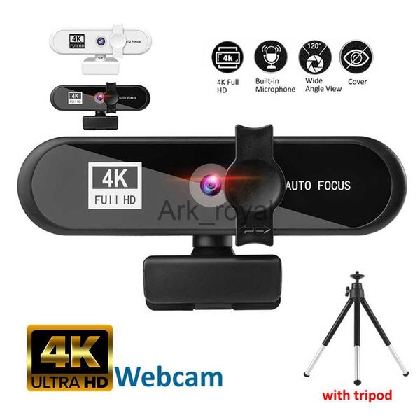Image of Webcams Computer Webcam USB Online Meeting PC Camera Wired Replacement Web Cam Camcorder Office Live Streaming Black 4K J230720