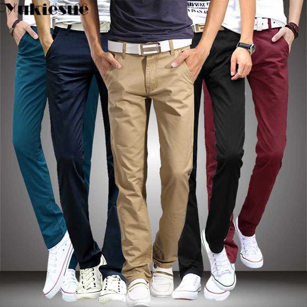 men's pants streetwear design casual men pants cotton slim pant straight trousers fashion business solid khaki black pants 28-38 210608
men's pants streetwear design casual men pants cotton slim pant straight trousers fashion business solid khaki black pants 28-38 210608