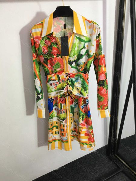 23ss women dresses summer dress womens designer clothing beaded floral print long-sleeved dress with waistband lapel womens clothing, Black;gray
23ss women dresses summer dress womens designer clothing beaded floral print long-sleeved dress with waistband lapel womens clothing, Black;gray