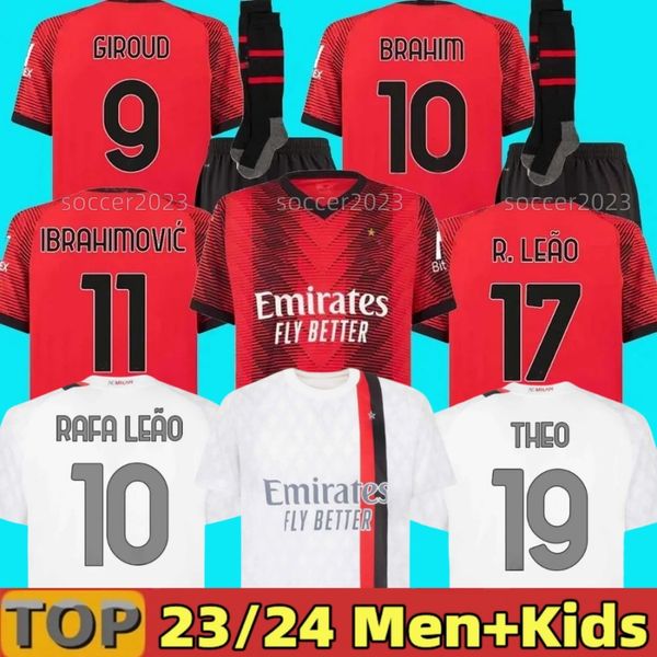 23 24 pulisic ibrahimovic koche soccer jerseys 2023 2024 giroud de ketelaere r. leao tonali theo ac milans home away football shirt special, Black;yellow
23 24 pulisic ibrahimovic koche soccer jerseys 2023 2024 giroud de ketelaere r. leao tonali theo ac milans home away football shirt special, Black;yellow