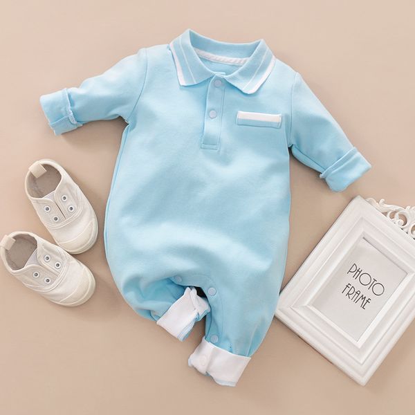 rompers baby girl boy clothes long sleeve born kids clothes cotton baby romper turn-down collar sleepwear for borns 230720, Blue
rompers baby girl boy clothes long sleeve born kids clothes cotton baby romper turn-down collar sleepwear for borns 230720, Blue