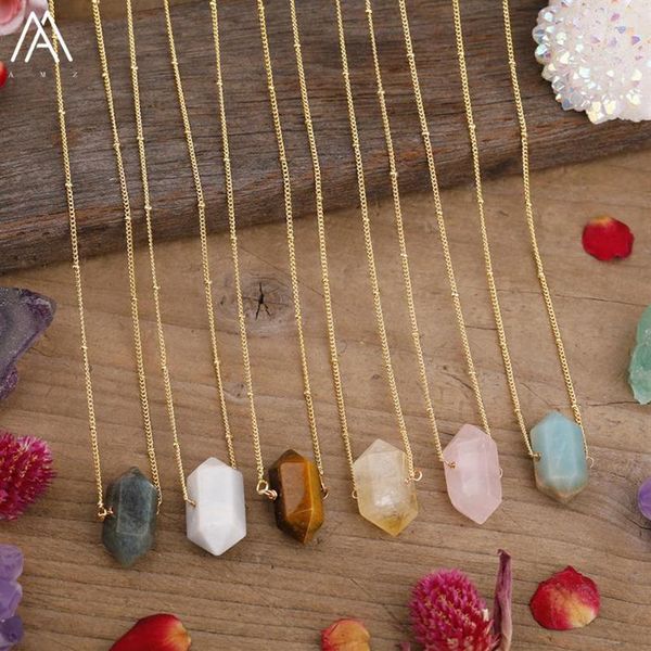 chains fashion women gemstones stick point pendant necklace healing energy citrines roses quartz crystal gold silver jewelry285t
chains fashion women gemstones stick point pendant necklace healing energy citrines roses quartz crystal gold silver jewelry285t