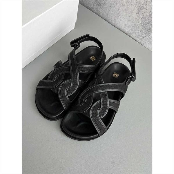 toteme summer handmade canvas cowhide woven sandals women's round head open toe thick soled flat bottom beach caligae
toteme summer handmade canvas cowhide woven sandals women's round head open toe thick soled flat bottom beach caligae