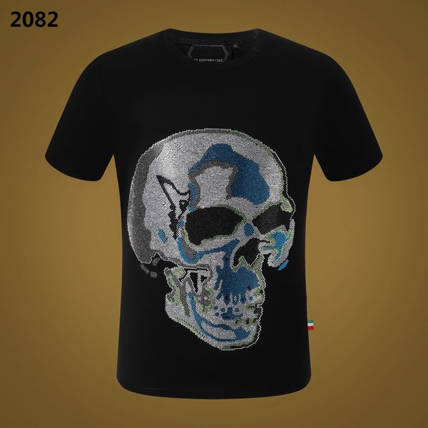 phillip plain t shirt pp mens designer tshirts brand clothing men's rhinestone graphic t-shirt skull printed bling stone classical hip, White;black
phillip plain t shirt pp mens designer tshirts brand clothing men's rhinestone graphic t-shirt skull printed bling stone classical hip, White;black