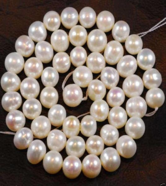 whole 3 strands 89mm white freshwater cultured pearl loose beads 145quot4005672