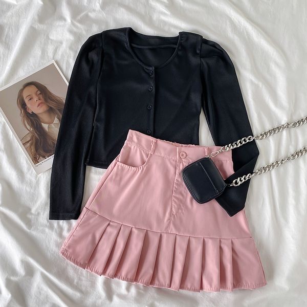 skirts short skirt suit female girl party korean bubble sleeve tshirt retro playful pleated 230720, Black
skirts short skirt suit female girl party korean bubble sleeve tshirt retro playful pleated 230720, Black