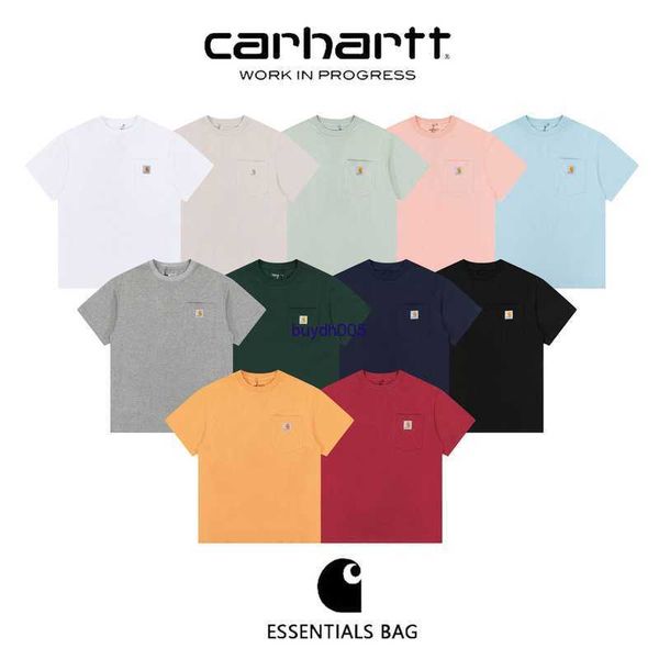 new men's and women's fashion t-shirt high street brand carhart thickened classic embroidered small label pocket short sleeve love, White
new men's and women's fashion t-shirt high street brand carhart thickened classic embroidered small label pocket short sleeve love, White