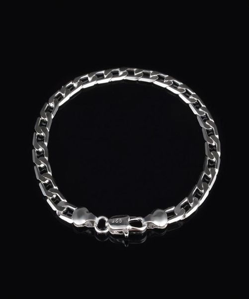 trendy fashion 925 silver men039s 6mm flat one interval one classic bracelet jewelry holiday gift 152052105, Black
trendy fashion 925 silver men039s 6mm flat one interval one classic bracelet jewelry holiday gift 152052105, Black