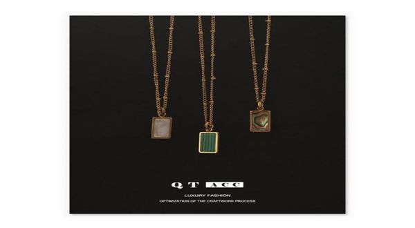 pendant necklaces shell malachite pendants stainless steel plated gold for women designer trendy party jewellery accessories 2021 7544212, Silver
pendant necklaces shell malachite pendants stainless steel plated gold for women designer trendy party jewellery accessories 2021 7544212, Silver