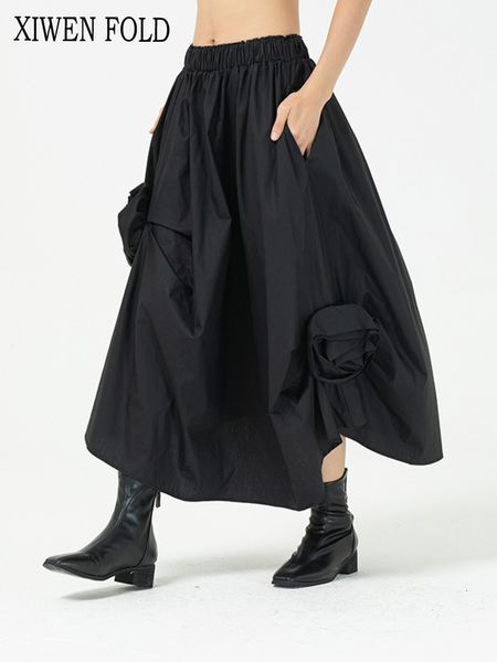 skirts xiwen three dimensional flowers bud skirt shows thin fashion decorative design in spring 2023 irregular th1167 230720, Black
skirts xiwen three dimensional flowers bud skirt shows thin fashion decorative design in spring 2023 irregular th1167 230720, Black