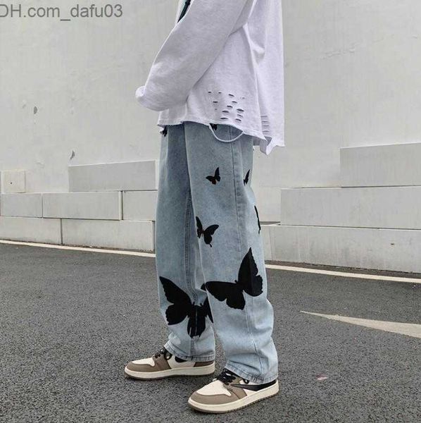 men's jeans men's jeans 2021 butterfly print for men pants loose baggy casual denim stretch straight fashion trousers women clothi, Blue
men's jeans men's jeans 2021 butterfly print for men pants loose baggy casual denim stretch straight fashion trousers women clothi, Blue