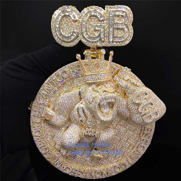 shining moissanite jewelry iced out vvs lab diamond charm fit cuban chain custom 3d effect animal hip hop pendant, Silver
shining moissanite jewelry iced out vvs lab diamond charm fit cuban chain custom 3d effect animal hip hop pendant, Silver