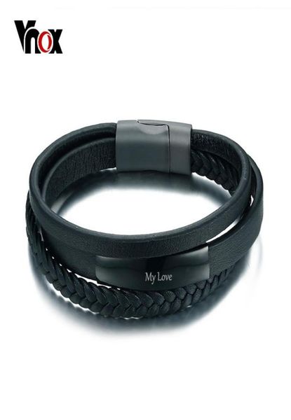 vnox genuine leather bracelet bangle for men multilayer leather id identification male casual jewelry engraved service y18917094865991, Golden;silver
vnox genuine leather bracelet bangle for men multilayer leather id identification male casual jewelry engraved service y18917094865991, Golden;silver