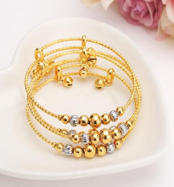 4pcs dubai charm bracelet for women gold silver beads bangle cute bell kids girls women hand chain jewelry anklets arab gift3290433, Golden;silver
4pcs dubai charm bracelet for women gold silver beads bangle cute bell kids girls women hand chain jewelry anklets arab gift3290433, Golden;silver
