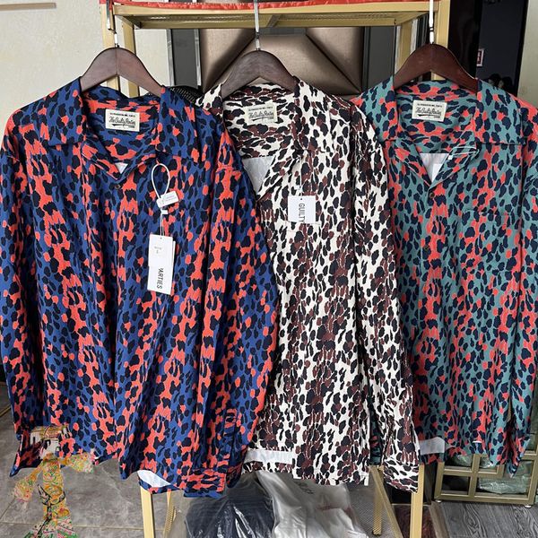 mens casual shirts leopard print streetwear wacko maria shirt men women wacko maria hawaii tourism long sleeve 230720, White;black
mens casual shirts leopard print streetwear wacko maria shirt men women wacko maria hawaii tourism long sleeve 230720, White;black
