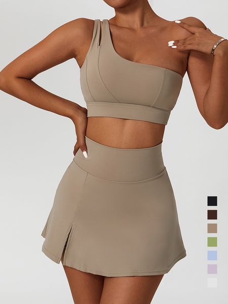 yoga outfit skirt set women workout sport gym wear suit high wais fitness crop female tennis sportswear one shoulder bra 230720
yoga outfit skirt set women workout sport gym wear suit high wais fitness crop female tennis sportswear one shoulder bra 230720
