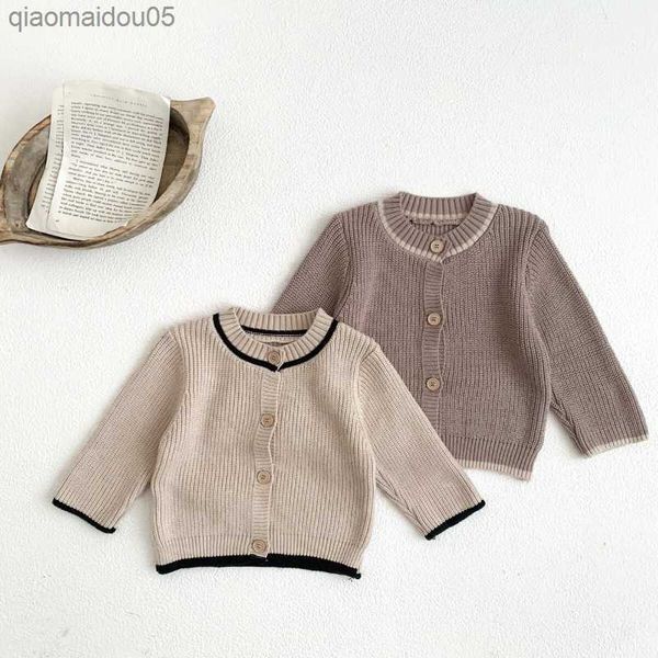 baby solid color knitwear sweaters boy girl round neck elastic cardigan jacket l230712, Blue;gray
baby solid color knitwear sweaters boy girl round neck elastic cardigan jacket l230712, Blue;gray