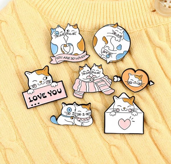 cartoon animal couple cats enamel pins creative cute white cat brooches heart round sweet pin fashion lover jewelry lapel backpack1759395, Gray
cartoon animal couple cats enamel pins creative cute white cat brooches heart round sweet pin fashion lover jewelry lapel backpack1759395, Gray