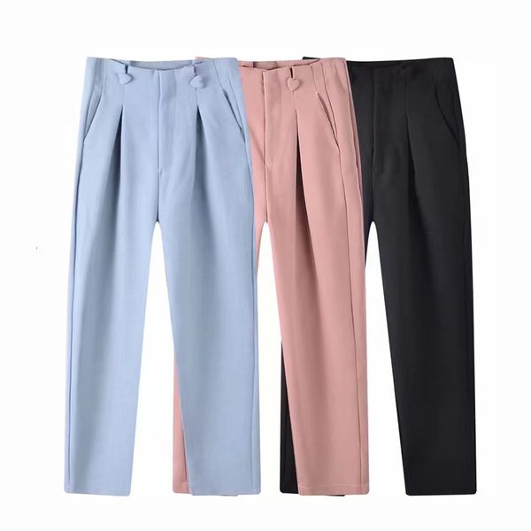 women's pants s keyanketian ladies zipper high waist ninth spring and autumn love button decoration solid color versatile casual 230719, Black;white
women's pants s keyanketian ladies zipper high waist ninth spring and autumn love button decoration solid color versatile casual 230719, Black;white