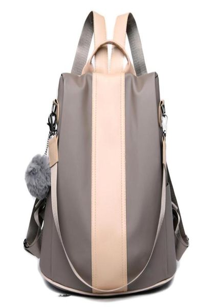 outdoor bags women039s waterproof leather backpack security antitheft rucksack lightweight simple travel college student schoo3662825