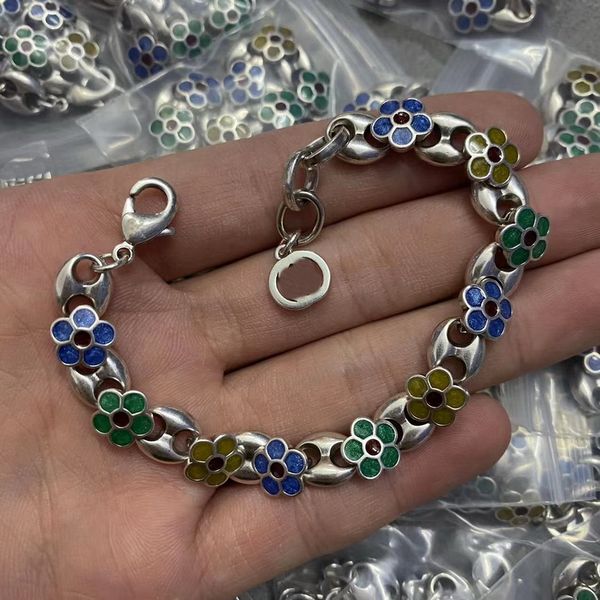 colored flower vintage letter colorful enamel bracele brass luxury women chain bangles copper material girls bracelets designer jewelry gift, Black
colored flower vintage letter colorful enamel bracele brass luxury women chain bangles copper material girls bracelets designer jewelry gift, Black