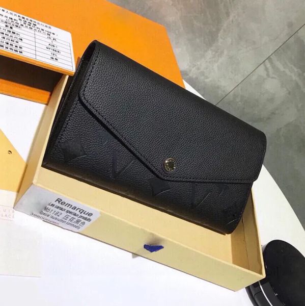 leather purse designer long sarah wallet ladies card holder with original box, Red;black
leather purse designer long sarah wallet ladies card holder with original box, Red;black