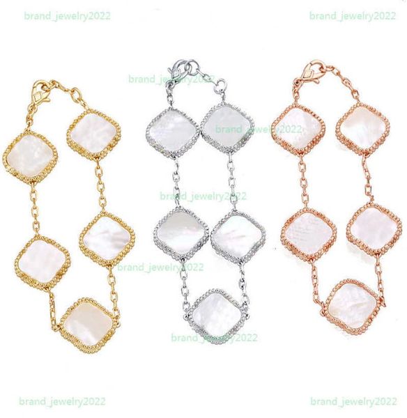 charm bracelets 2022 fashion new woman charm bracelet classic fourleaf clover bracelet designer luxury natural gemstone jewelry g3092359, Golden;silver
charm bracelets 2022 fashion new woman charm bracelet classic fourleaf clover bracelet designer luxury natural gemstone jewelry g3092359, Golden;silver