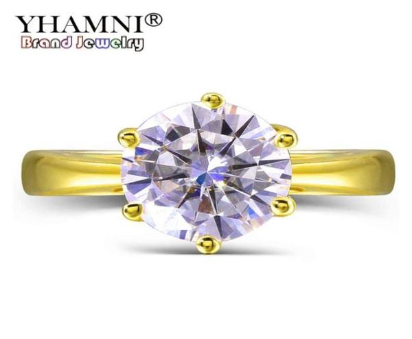 yhamni original 2 ct 6mm round cz diamant solid yellow gold rings anillos gold color wedding rings for women gift lyr16997723237130251, Slivery;golden
yhamni original 2 ct 6mm round cz diamant solid yellow gold rings anillos gold color wedding rings for women gift lyr16997723237130251, Slivery;golden