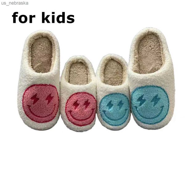 kids smile face lightning blue pink cute warm indoor family slippers winter shoe for children l230518, Black;grey
kids smile face lightning blue pink cute warm indoor family slippers winter shoe for children l230518, Black;grey